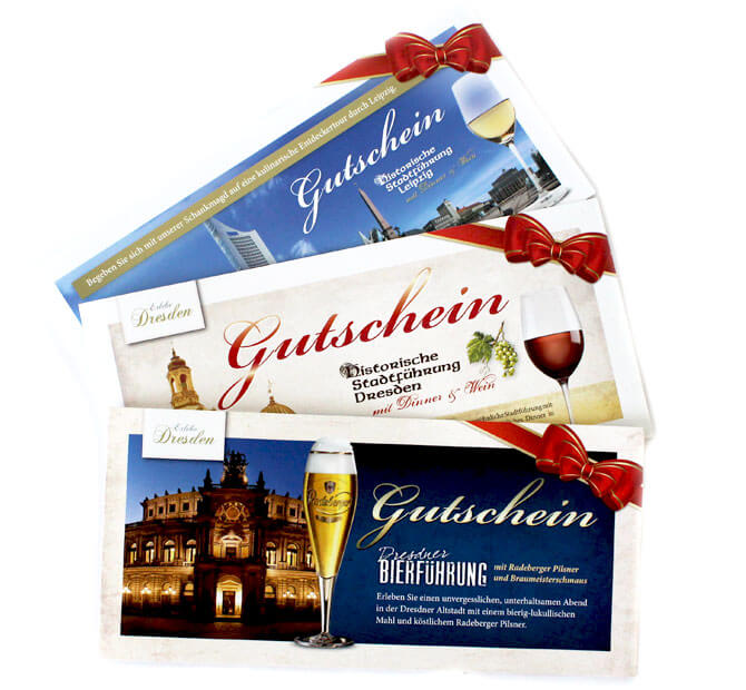 Gutschein Stadtführung Dresden Dinner Wein Bier